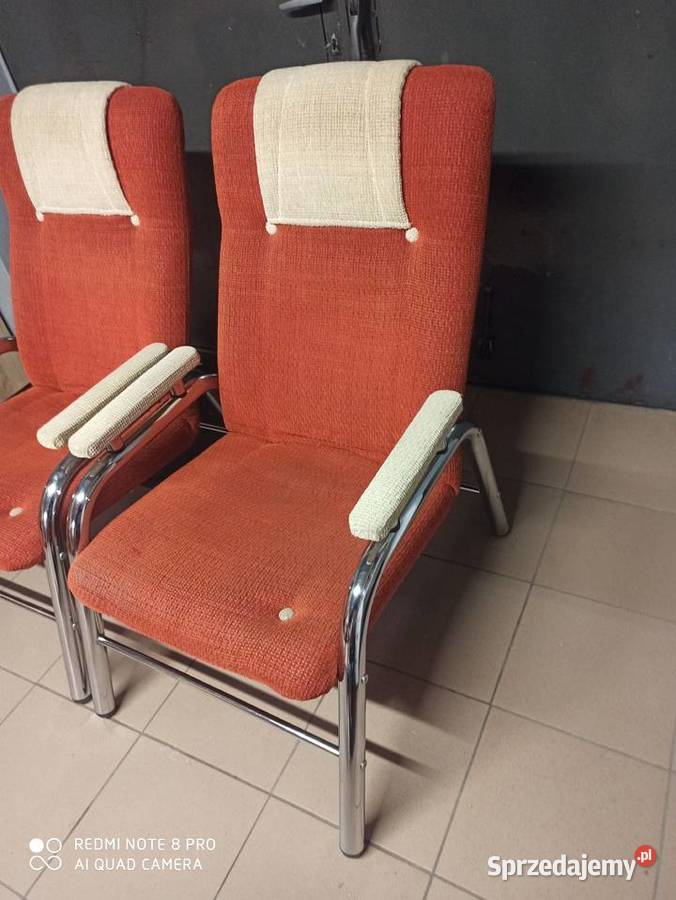 2x Fotele Finka METALOWE PORZĄDNE Lekkie 2 Wieliczka