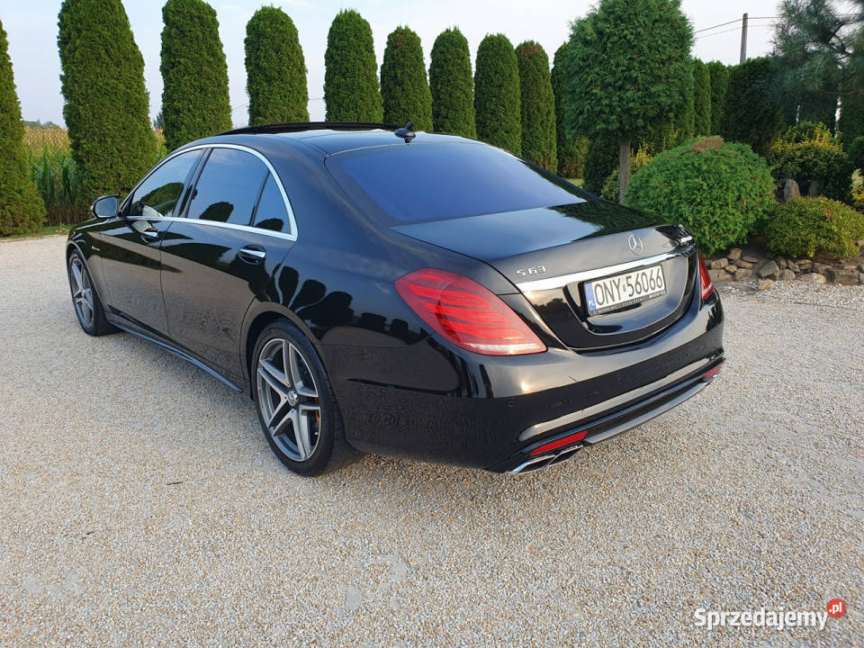 Mercedes S 63 AMG 585 Karbon Ceramika Burmester czujnik martwego pola opolskie Strobice