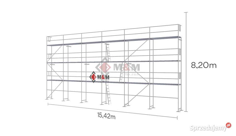 Używany 12644 m2 Zestaw rusztowania 1542 x 82m opolskie Stare Siołkowice