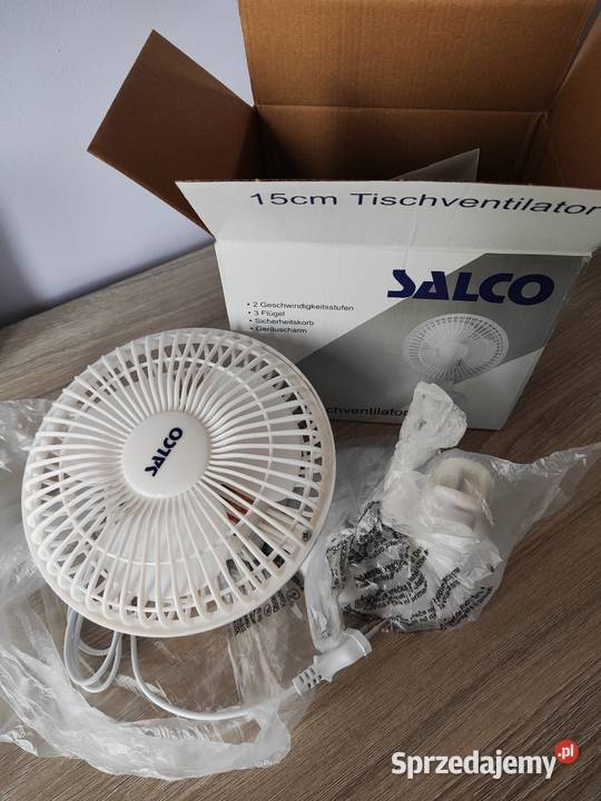 Kompaktowy wentylator biurkowy Salco Człuchów