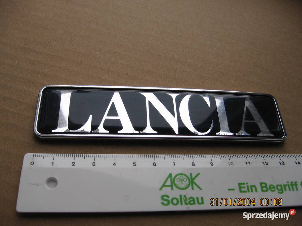 LANCIA stary napis emblemat auto klasyk PRL podkarpackie Przemyśl sprzedam