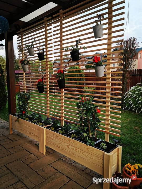 Donica Drewniana z Kratką W4D3K Lakierowana Lelów