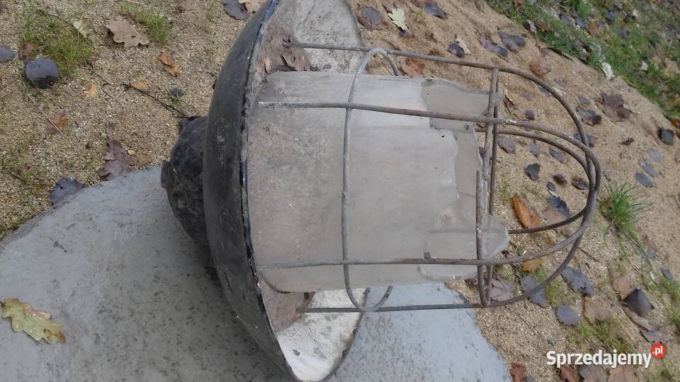 industrialna emaliowana lampa do renowacji Lubań
