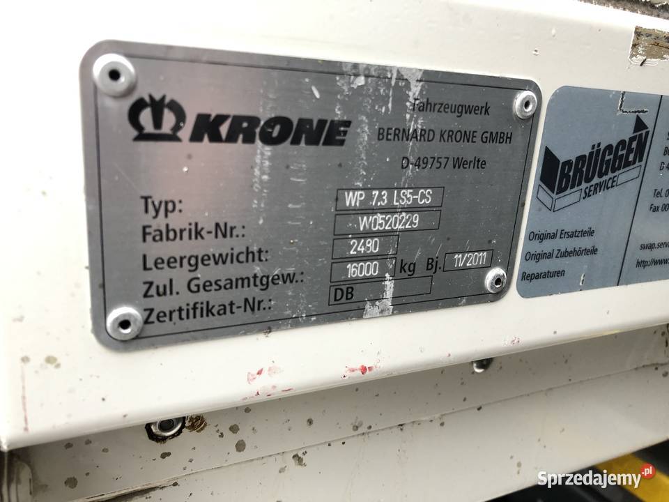 Zabudowa KRONE BDF Burtowe i plandeki Radom