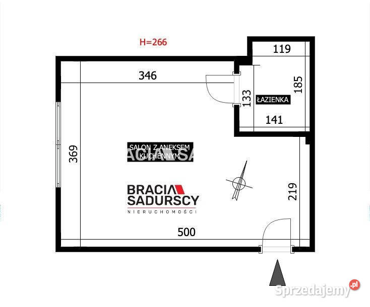 Mieszkanie Wieliczka 1927m2 1 pok Rok budowy 1960