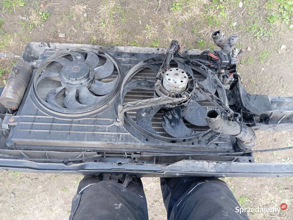 vw golf 4 pas przedni chłodnice wentylatory