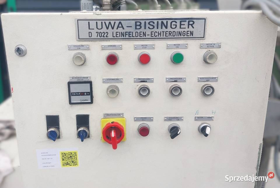 Belownica pozioma LUVA BISINGER belownica do Sośno sprzedam