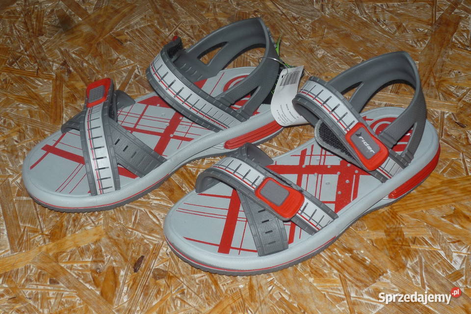 Oryginalne sandałki RIDER 33 szaryczerwony mazowieckie Zielonka