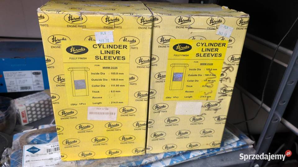 tuleje cylindrowe Hercules HER 07160 pasującą do Zamość