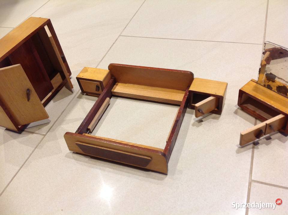 Mebelki Drewniane Vintage Lalek Sypialnia lata 5 lat+ lubuskie Nowa Sól