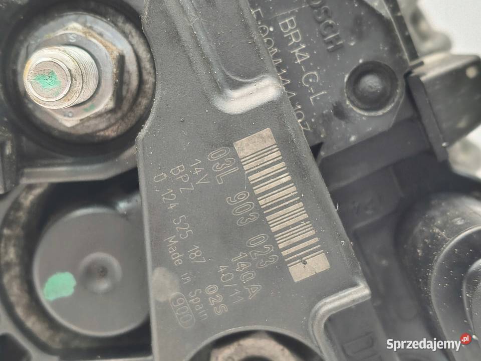ALTERNATOR VW Golf VI Touran 16 TDI bosch Chełm
