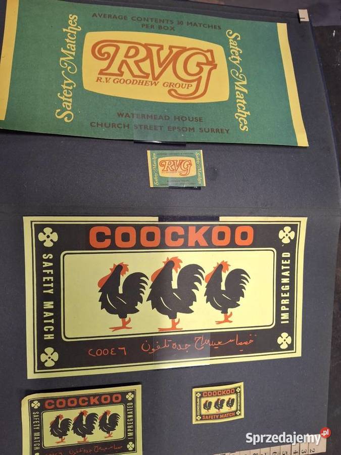 Etykiety zapałczane klaser dolnośląskie Brzeg Dolny