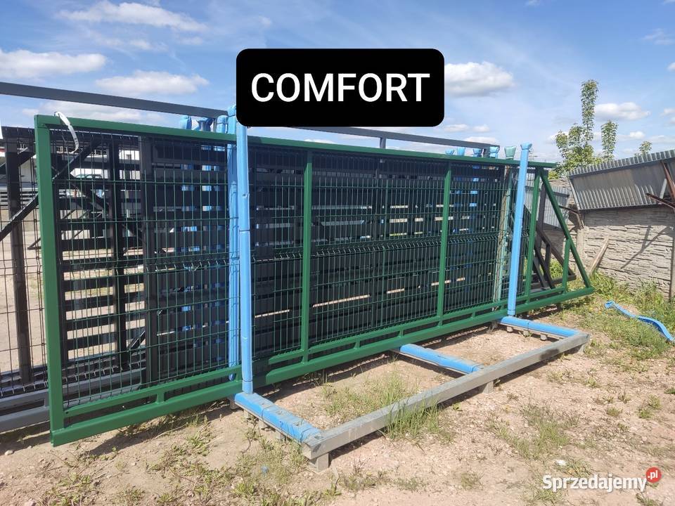Brama przesuwna panel 3D fi5mm 5m COMFORT ocynk ocynk Osielsko