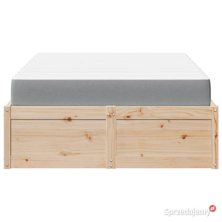 Łóżko z materacem 120x200 lite drewno sosnowe Warszawa sprzedam