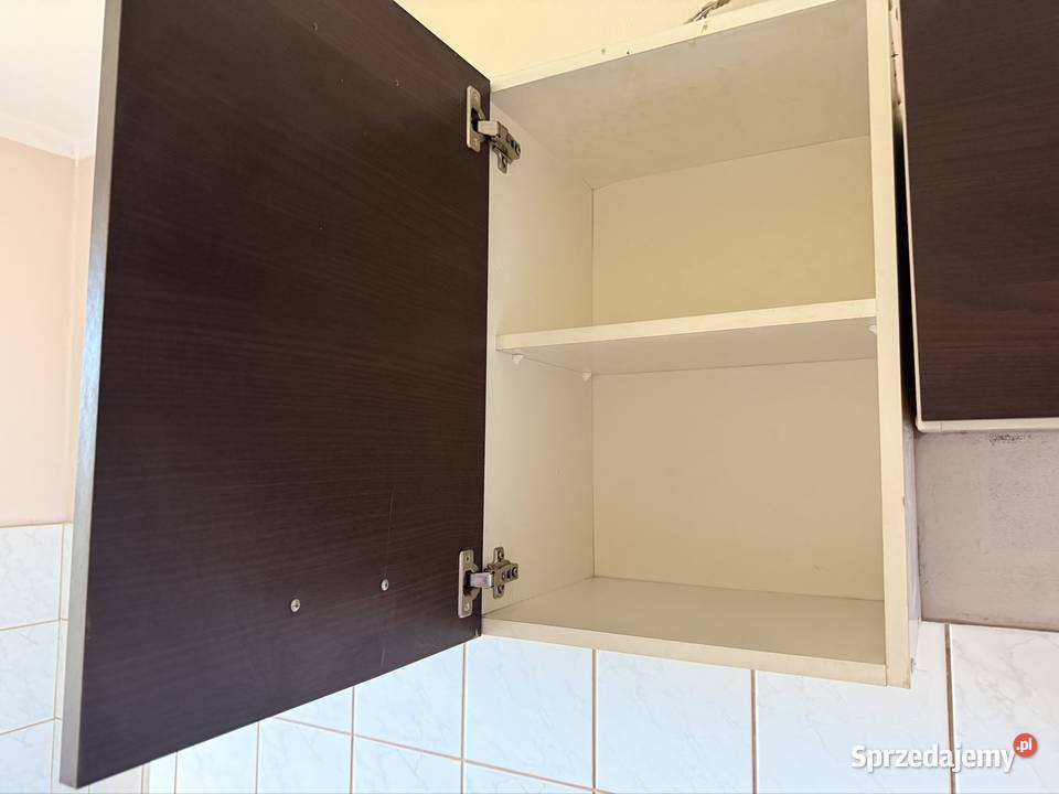 Zestaw Mebli Kuchennych BrązowoBiały z Czerwionka-Leszczyny