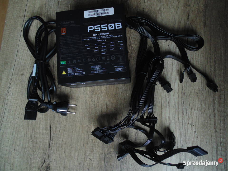Zasilacz komputerowy Gigabyte P550B 550W 80 Plus Warszawa