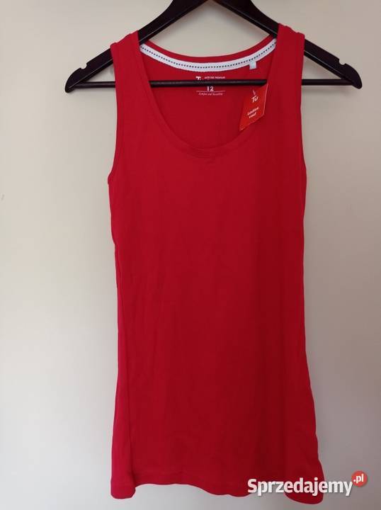 Nowa czerwona podkoszulka Rozmiar 40(L) Topy i koszulki Hajnówka