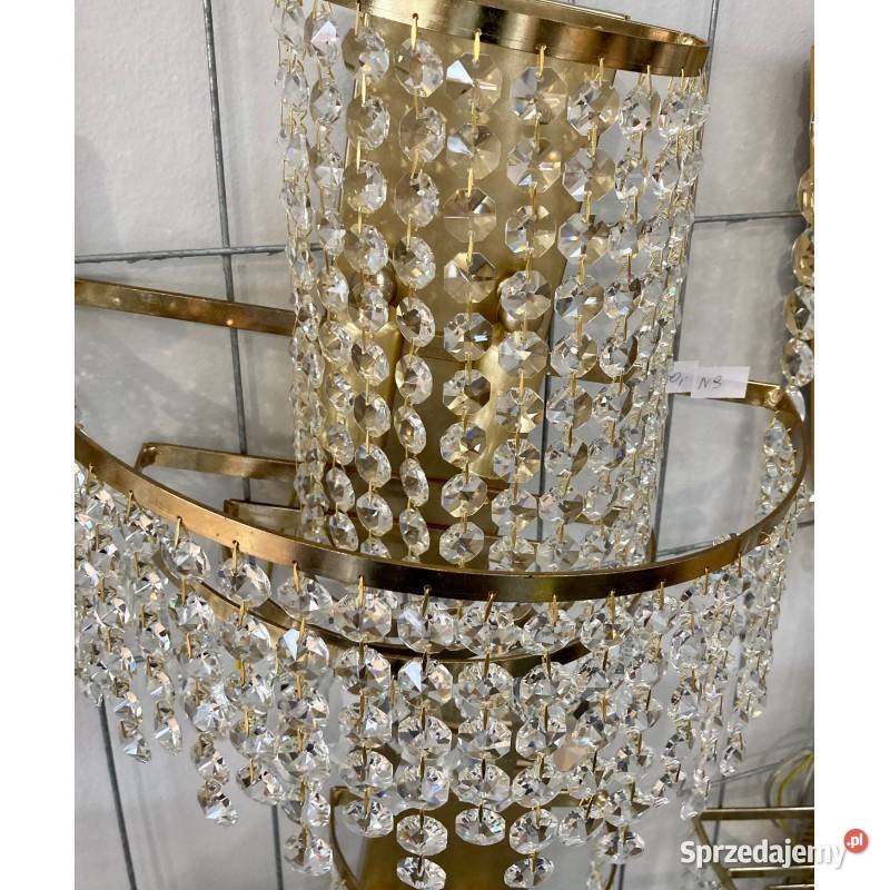 Kinkiet N9 złoty kryształ włoski Opole