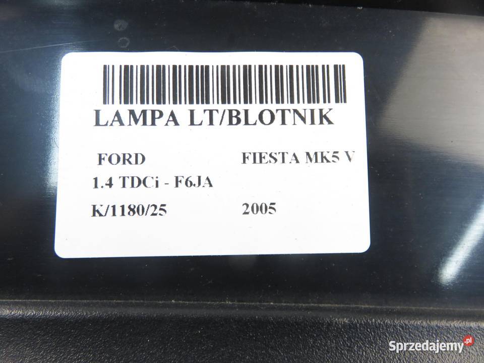 LAMPA LEWA TYLNA FORD FIESTA MK5 V