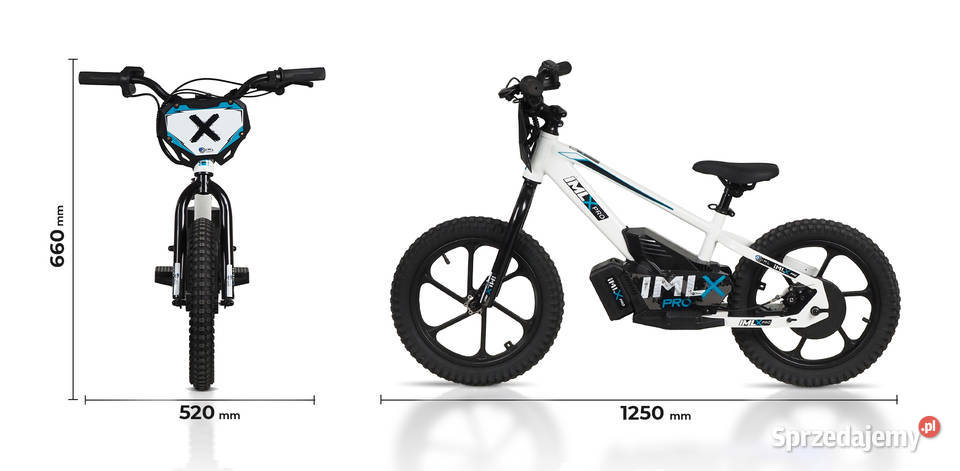 Nowy Elektryczny rowerek biegowy IML X PRO 16 do Pojazdy elektryczne i spalinowe zachodniopomorskie sprzedam