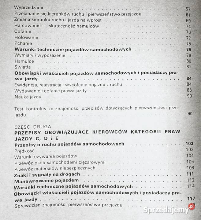 Przepisy o ruchu pojazdów samochodowych Pytania Chełm