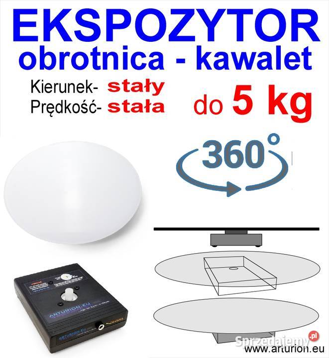 Ekspozytor Kawalet Obrotnica Foto 3D packshot Warszawa sprzedam