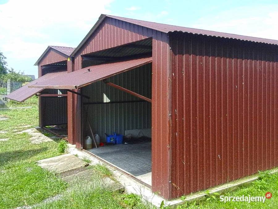 Garaż blaszany 37x5m BRĄZOWY garaże blaszane Krapkowice