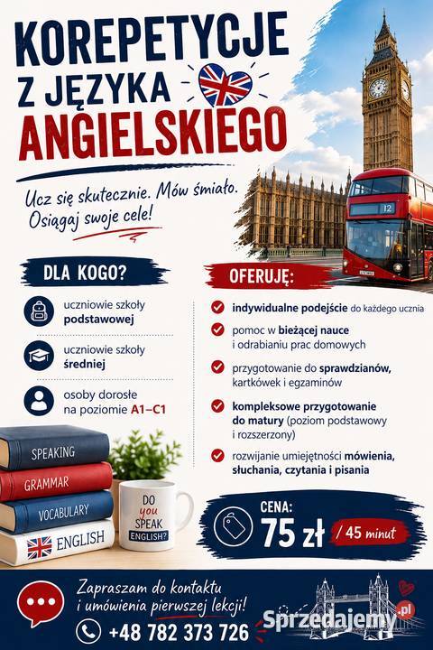 Korepetycje język angielski Poznań
