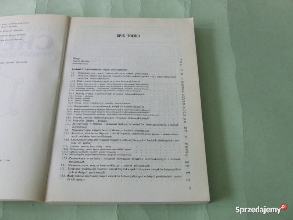 Chemia związków heterocyklicznych Młchowski dolnośląskie