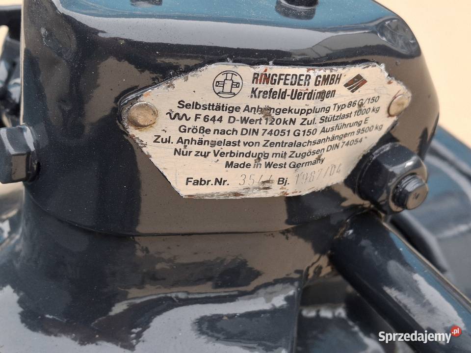 RINGFEDER ZACZEP HAK SPRZĘG 86G150 40MM