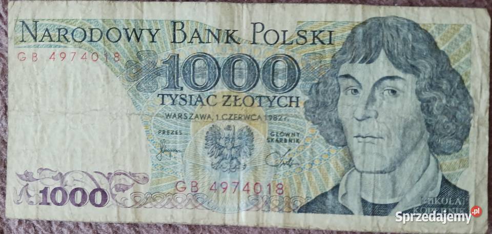 1000 M Kopernik seria GB 1VI1982 r Konin
