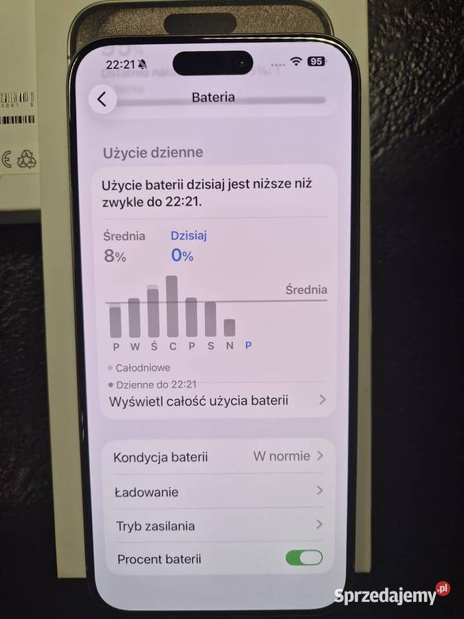 Apple iPhone 15 Pro 256GB WHITE TYTAN łódzkie Pabianice