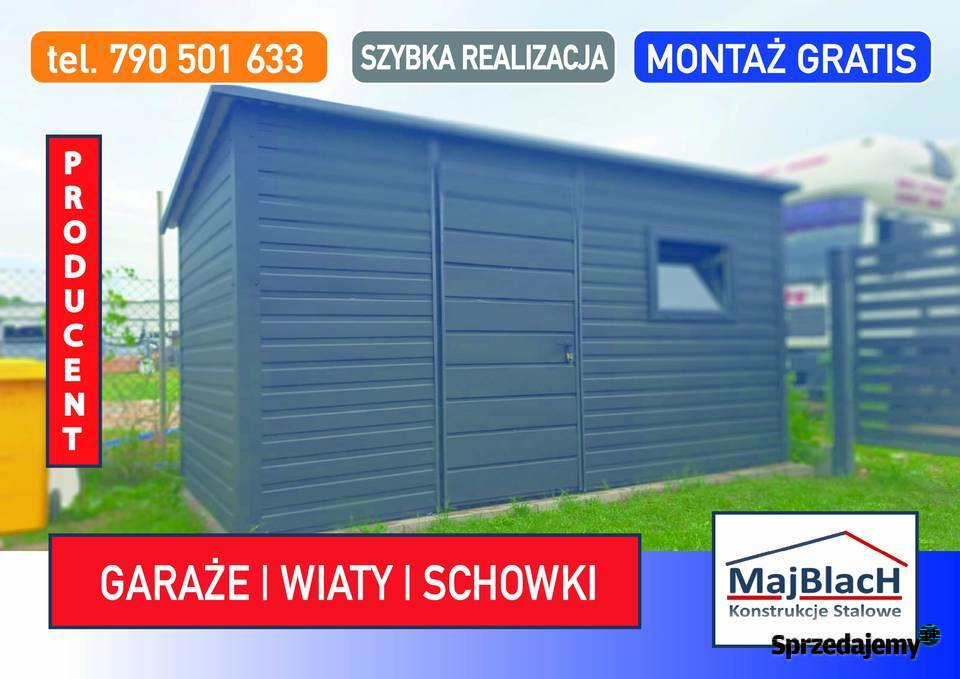 Wiatka ogrodowa GARAŻ BLASZANY Domek Ogrodowy podkarpackie Ropczyce sprzedam