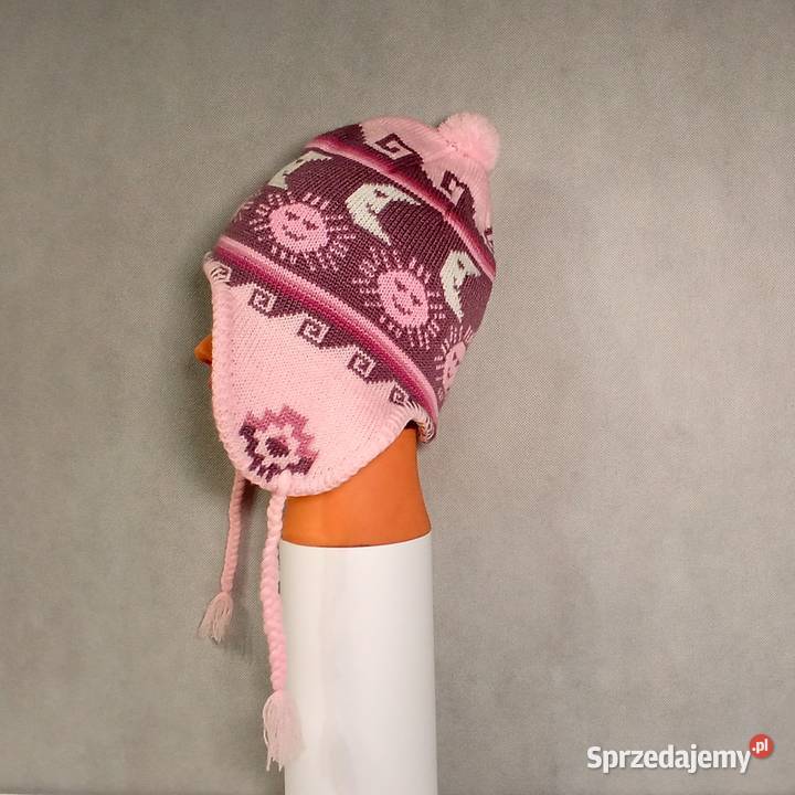 Ciepła Czapka Wełna Alpaki Polar z Peru Handmade dolnośląskie Kudowa-Zdrój