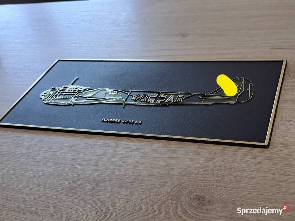 Samolot Junkers JU88 A4 Plakietka Obrazek mazowieckie sprzedam