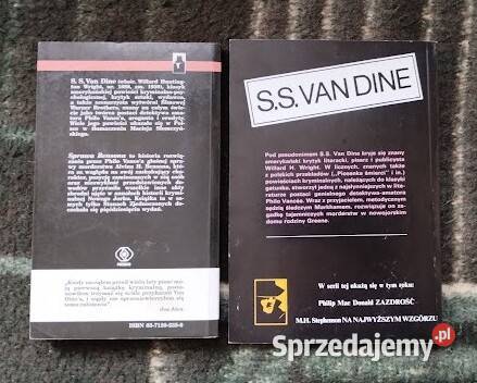 Sprawa Bensona Dom nienawiści S S Van Dine łódzkie Bełchatów