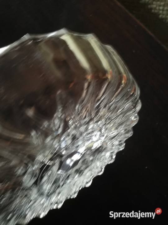 Okrągły dzielony kryształowy talerz patera na Kuźnia Raciborska