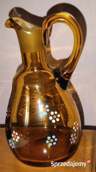 DZBANEK SZKLANY lata PRL śląskie Bielsko-Biała