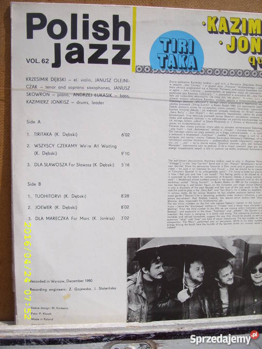 LP Jazz KAZIMIERZ JONKISZTIRI TAKA jazz
