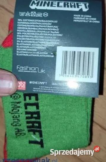 Skarpetki dziecięce Minecraft 3pak rozmiar 2730 podkarpackie sprzedam
