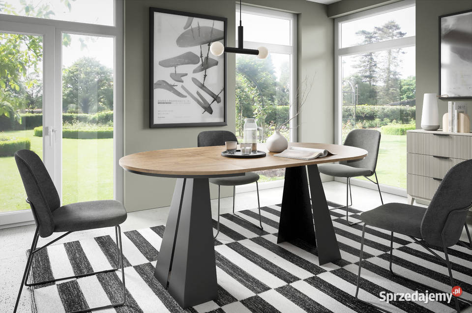 Owalny stół rozkładany Fuego różne rozmiary i Tarchały Małe