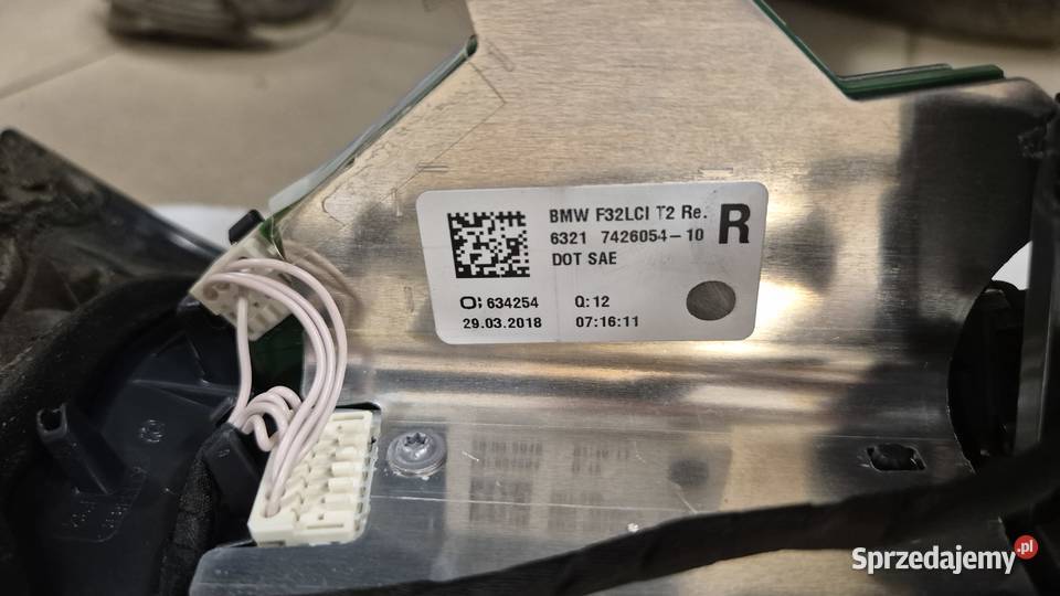 Lampa prawy tył klapa BMW 4 F32 F33 F36 LCI LIFT podkarpackie Haczów sprzedam