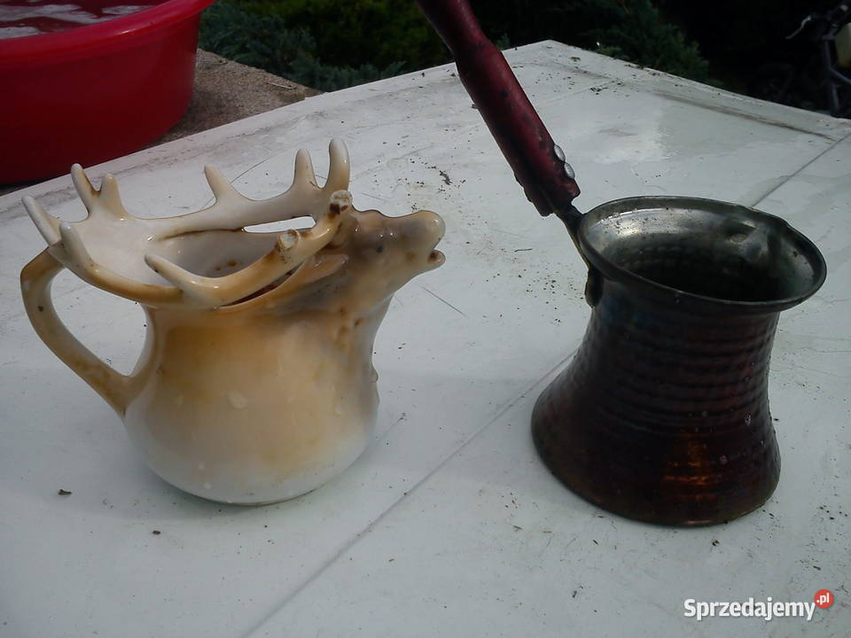 Stare naczynia porcelana metal Porcelana i szkło łódzkie Aleksandrów Łódzki