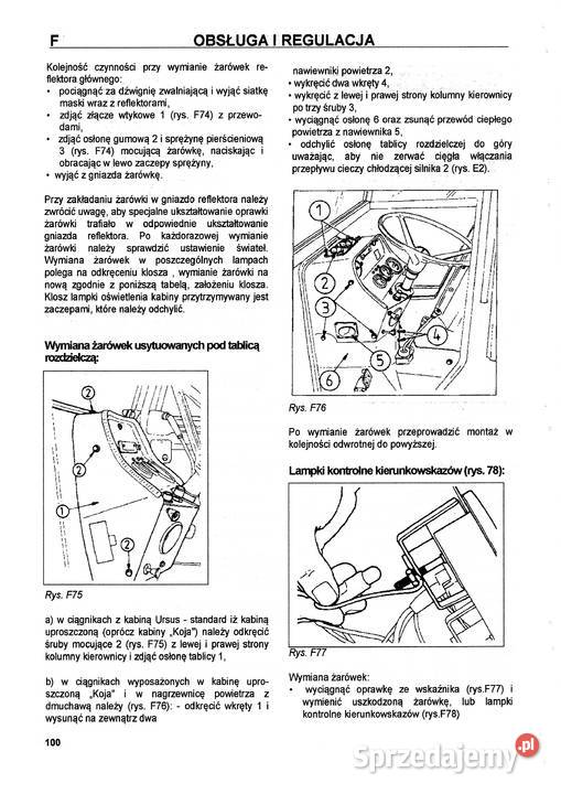 Instrukcja obsługi ursus 2812 3512 3514 podkarpackie Stalowa Wola