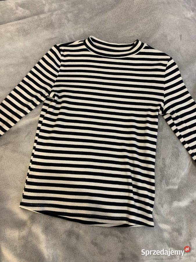 Półgolf golf sweter prążkowany w paski HIT podkarpackie Jasło