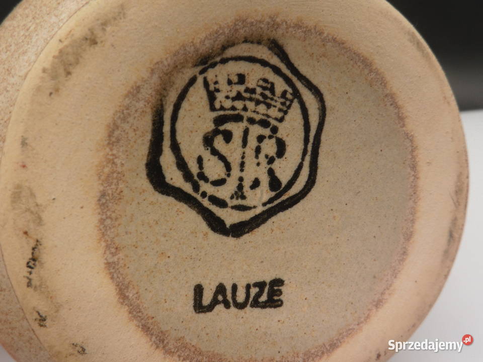 Wyjątkowy wazon ceramiczny Ateliers de la Lauze Porcelana i szkło Raszków