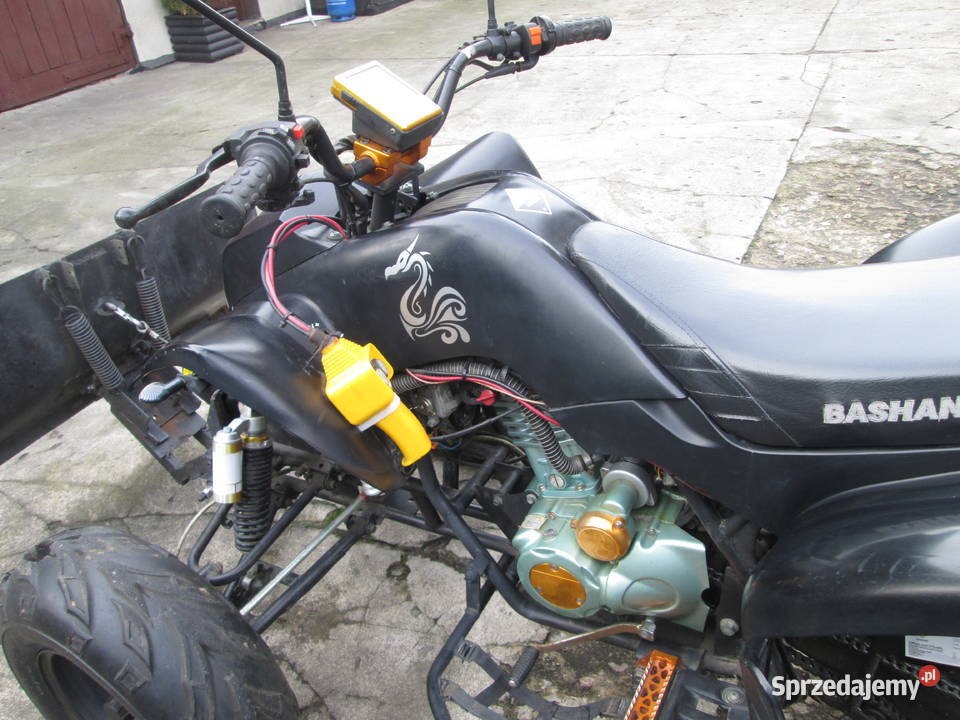 Quad Atv Bashan 200 zarejestrowany z pługiem i Motoryzacja sprzedam