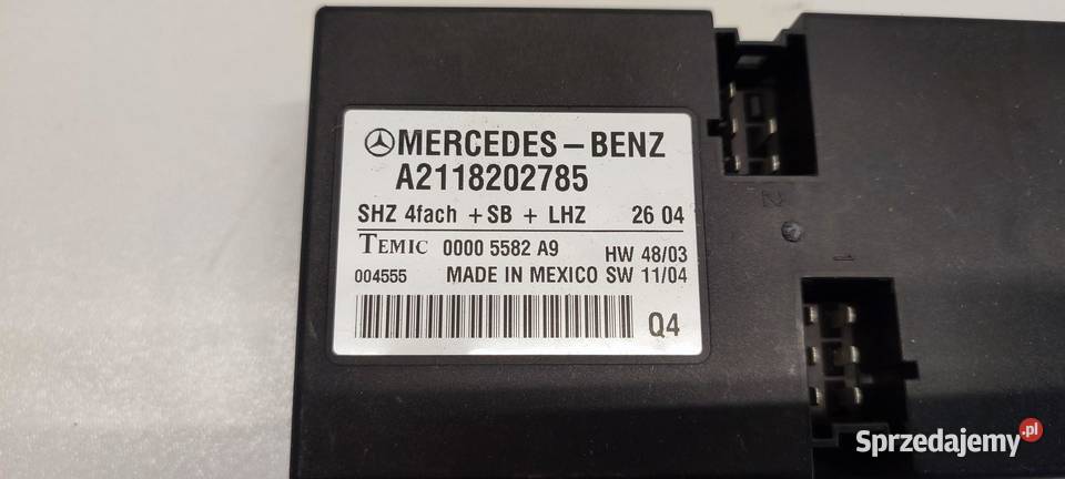 MERCEDES W211 SL R230 MODUŁ STEROWNIK FOTELA