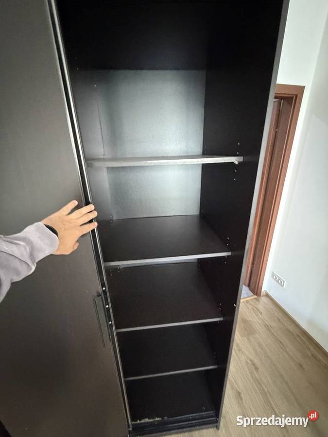 Szafa przesuwna z lustrem czarna Warszawa Wola