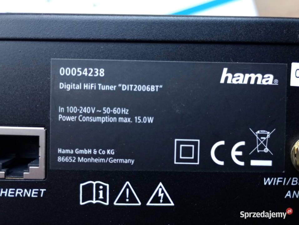 STREAMER TUNER FM DAB INTERNETOWY Hama DIT2006BT Gdańsk sprzedam